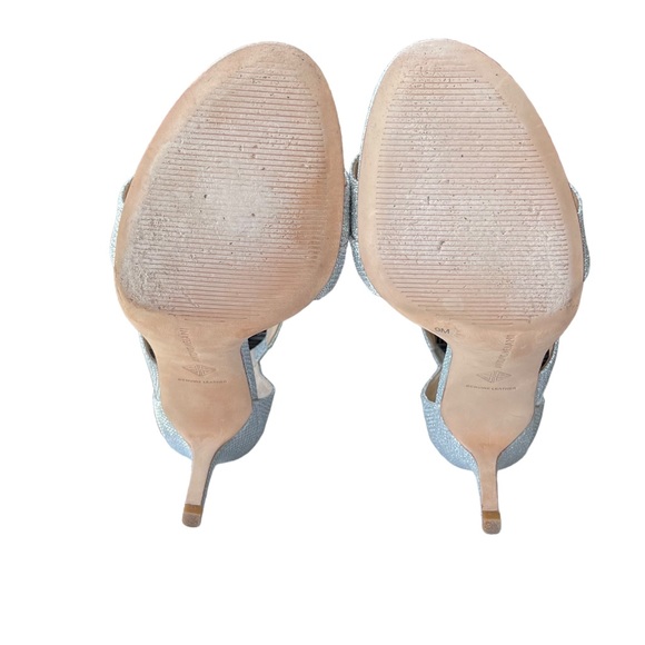 Antonio Melani Sliver Strappy Heels with box womens shoes size 9 - Picture 3 of 13